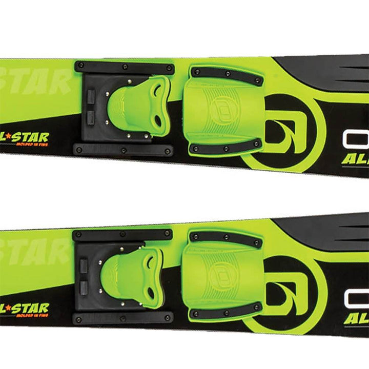 OBrien 46 Inch All Star Trainer Kids Waterskis w/ Trainer Rope (Open Box)