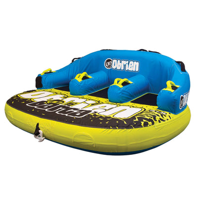 O'Brien Barca 3 Kickback 3 Person Towable Water Tube w/ Shock Ball & Rope Float