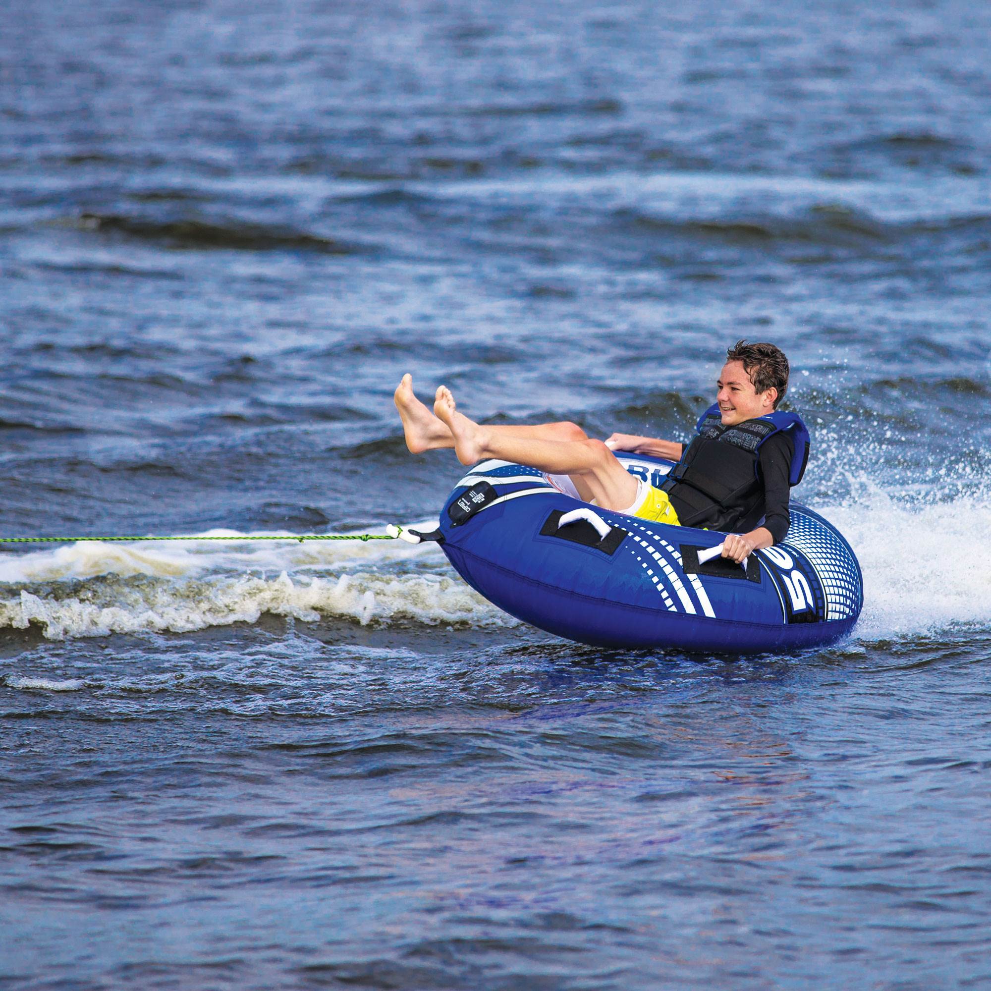 OBrien 56" Le Tube Deluxe One Rider Towable Lake Tube w/ Tow Line Connector - VMInnovations