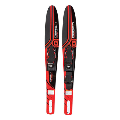 OBrien Vortex Combo 65.5" Adult Mens Size 4.5-13 Wide Body Water Skis (Open Box) - VMInnovations