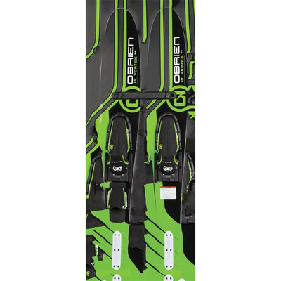 OBrien 54" Jr. Vortex Combo Water Skis with X7 Bindings for Kids 2-Mens 7, Green - VMInnovations