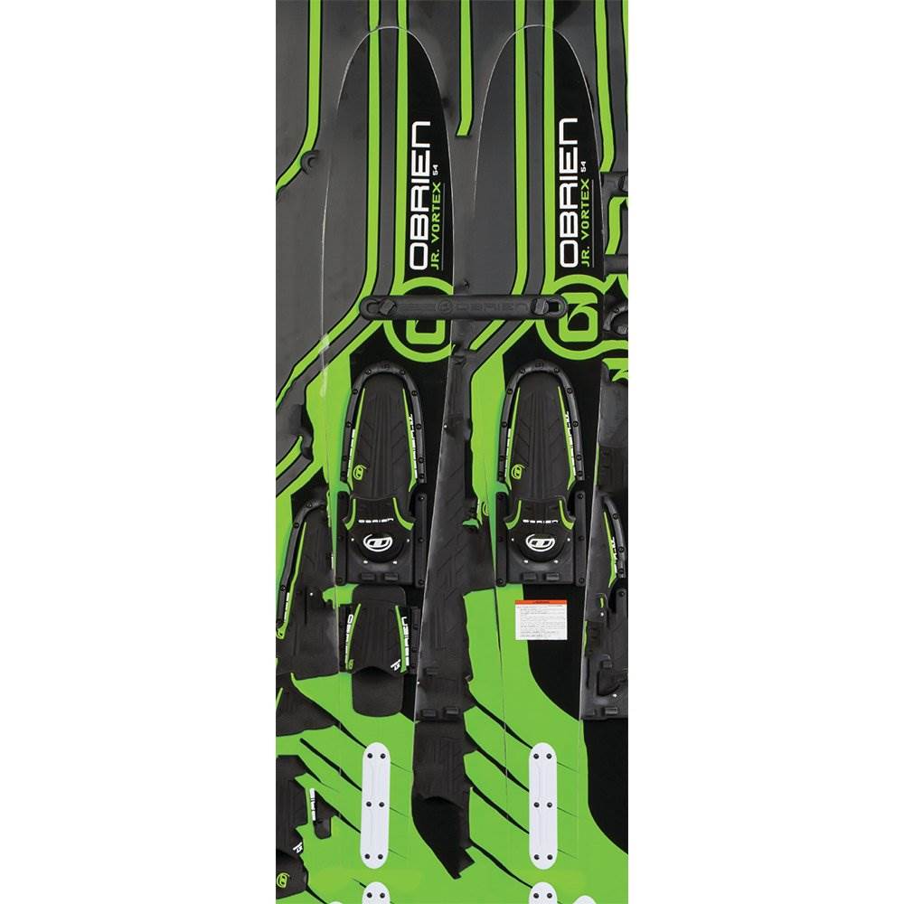 OBrien 54" Jr. Vortex Combo Water Skis w/ Bindings for Kids, Green (Open Box)