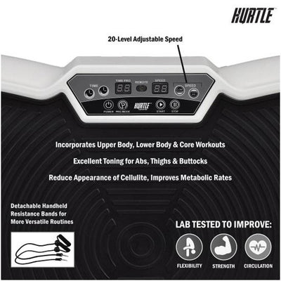 Hurtle Standing Vibration Exercise Fitness Machine & Platform Workout Home Gym