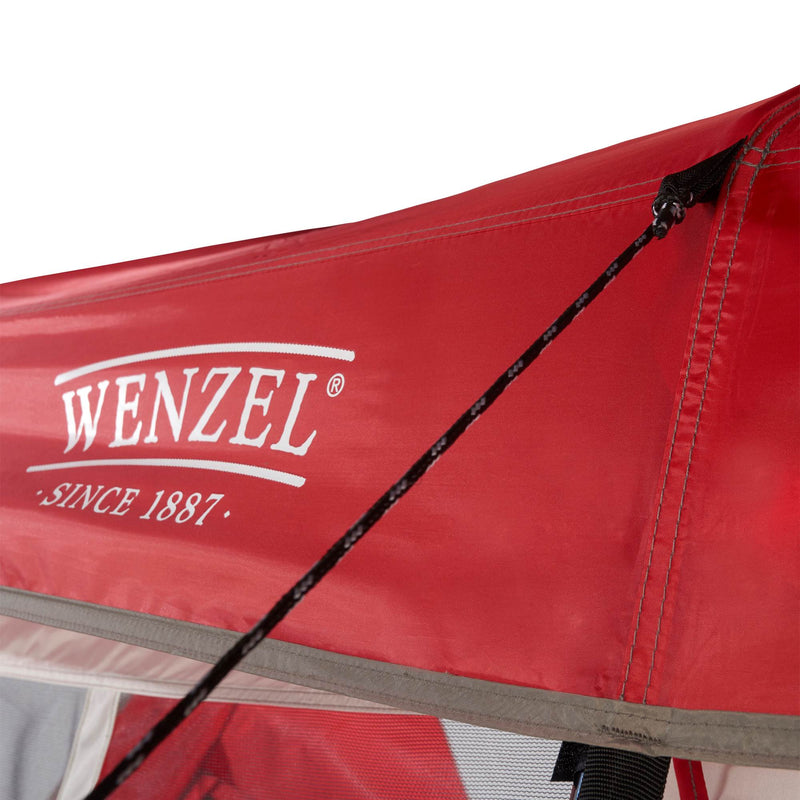 Wenzel Kodiak 9 Person Family Cabin Style Outdoor Camping Tent w/ Divider, Red