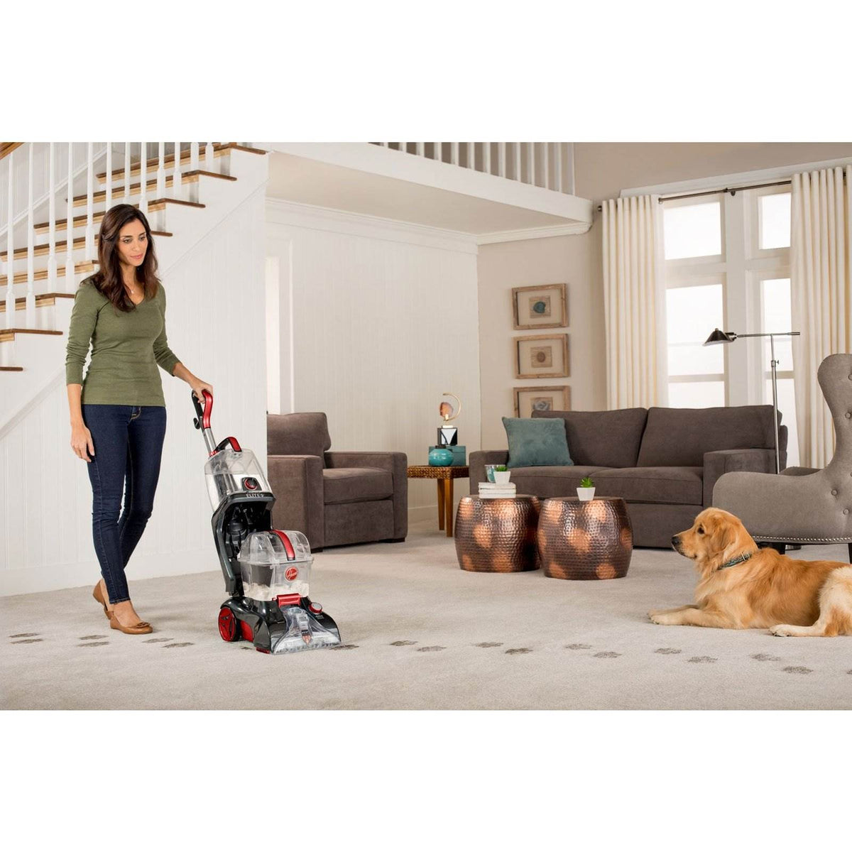 Hoover Power Scrub Elite Upright Pet Carpet and Fabric Cleaner Washer (Open Box)