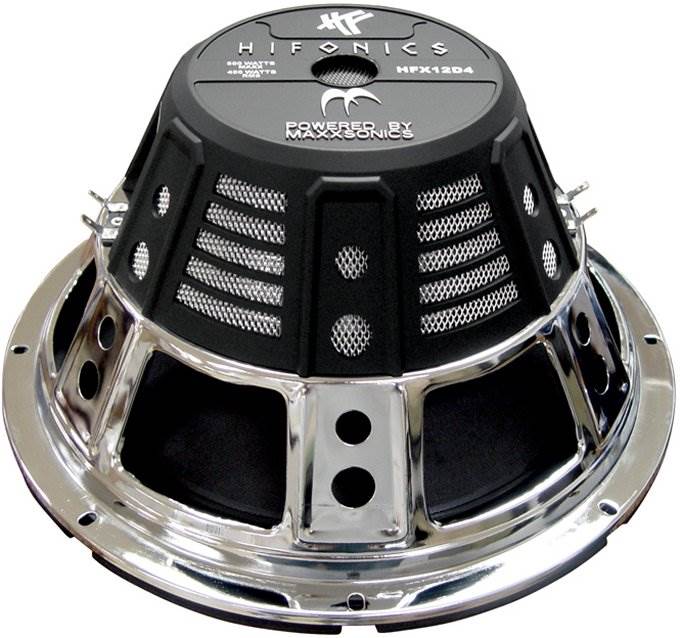 HIFONICS HFX12D4 12" 800 Watt Subwoofer & Bullz Audio 16 Gauge Car Speaker Cable