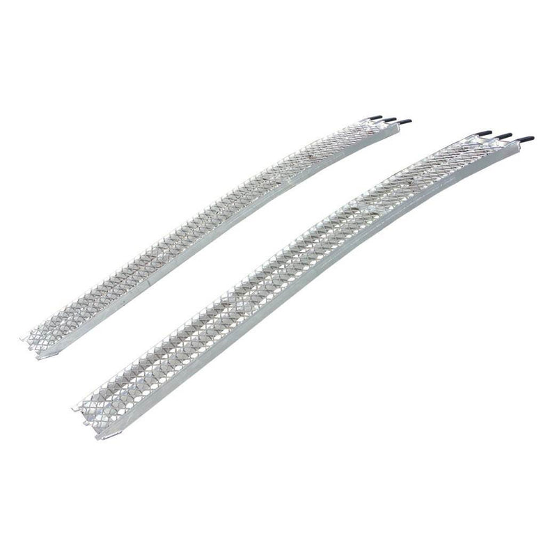 Yutrax TX105 1500 Pound Aluminum Truck Bed Sturdy Arch XL Loading Ramps, Pair