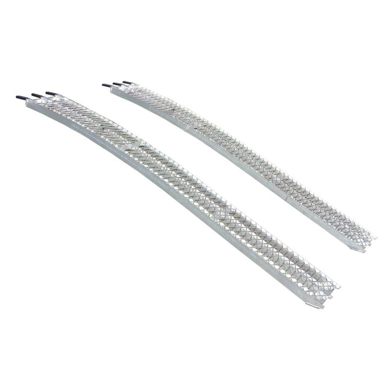 Yutrax TX105 1500 Pound Aluminum Truck Bed Sturdy Arch XL Loading Ramps, Pair