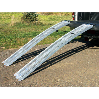Yutrax TX138 2500 Pound Extreme Duty Solid Arch Bed Loading Ramps, Pair(Damaged)