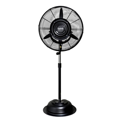 Luma Comfort MF24B 24 In. 3 Speed Oscillating Misting Cooling Floor Pedestal Fan