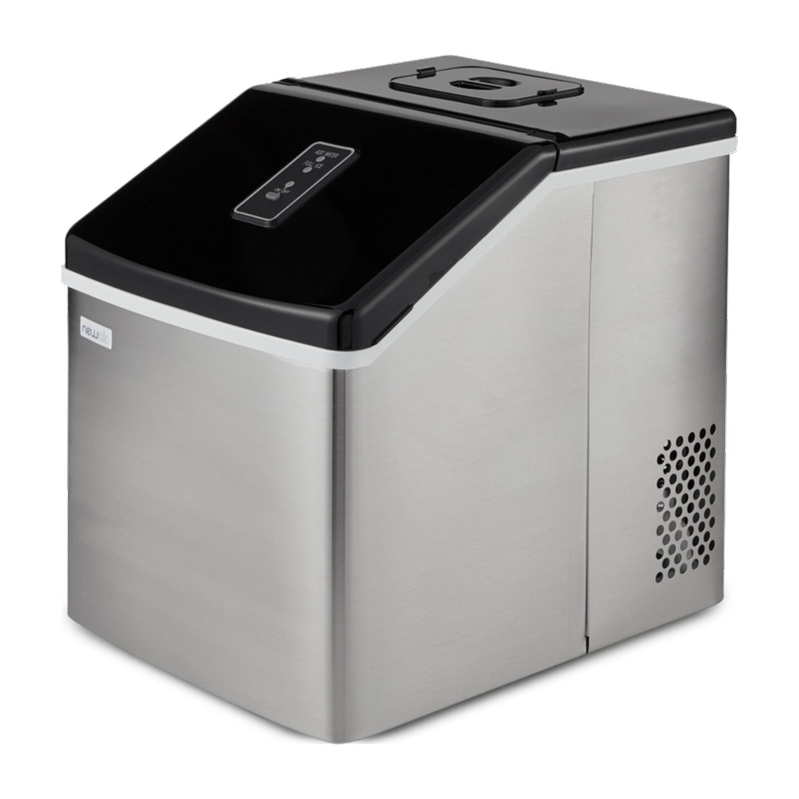 NewAir ClearIce40 Portable Clear Ice Maker Machine, Stainless Steel (Open Box) - VMInnovations