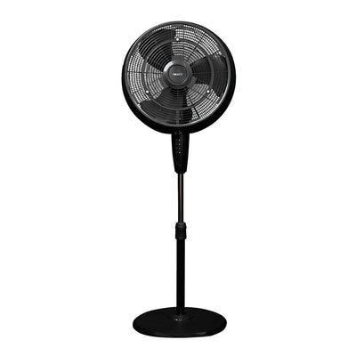 NewAir 18 In Ultra Quiet 3 Speed Outdoor Oscillating Misting Fan, Black (Used)
