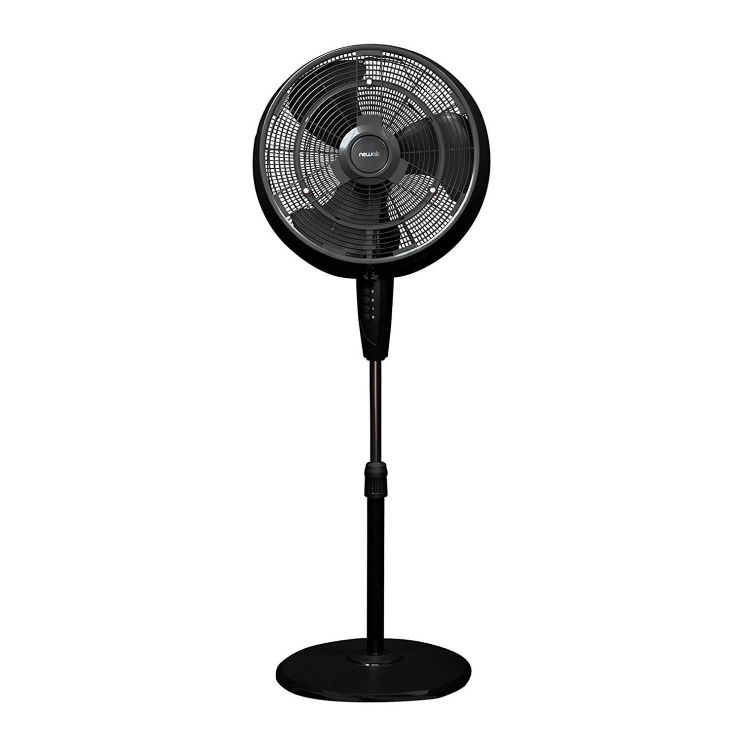 NewAir18 In Ultra Quiet 3 Speed Outdoor Oscillating Misting Fan, Black(Open Box)