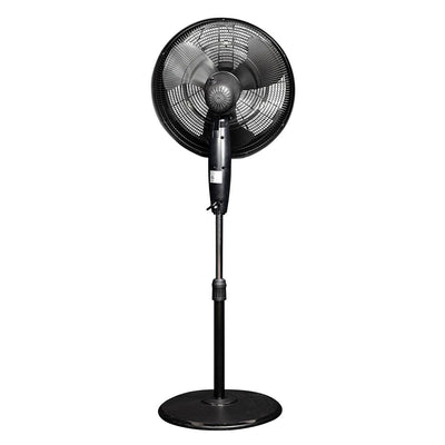 NewAir18 In Ultra Quiet 3 Speed Outdoor Oscillating Misting Fan, Black(Open Box)