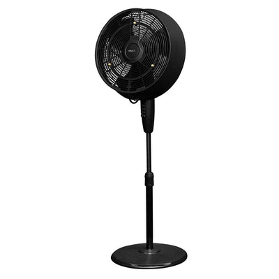 NewAir18 In Ultra Quiet 3 Speed Outdoor Oscillating Misting Fan, Black(Open Box)