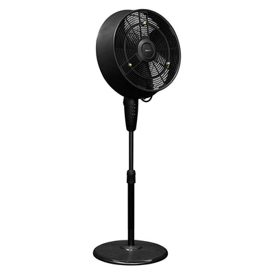 NewAir 18 In Ultra Quiet 3 Speed Outdoor Oscillating Misting Fan, Black (Used)