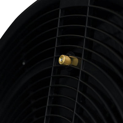 NewAir18 In Ultra Quiet 3 Speed Outdoor Oscillating Misting Fan, Black(Open Box)