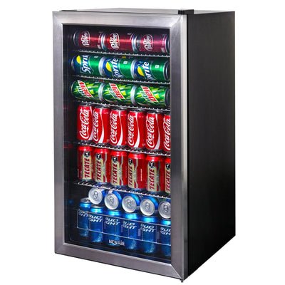 NewAir AB-1200 Large Capacity 126 Can Stainless Steel Compact Beverage Cooler