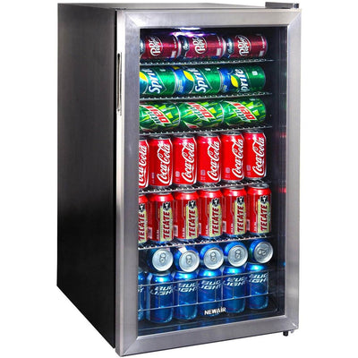 NewAir AB-1200 Large Capacity 126 Can Stainless Steel Compact Beverage Cooler