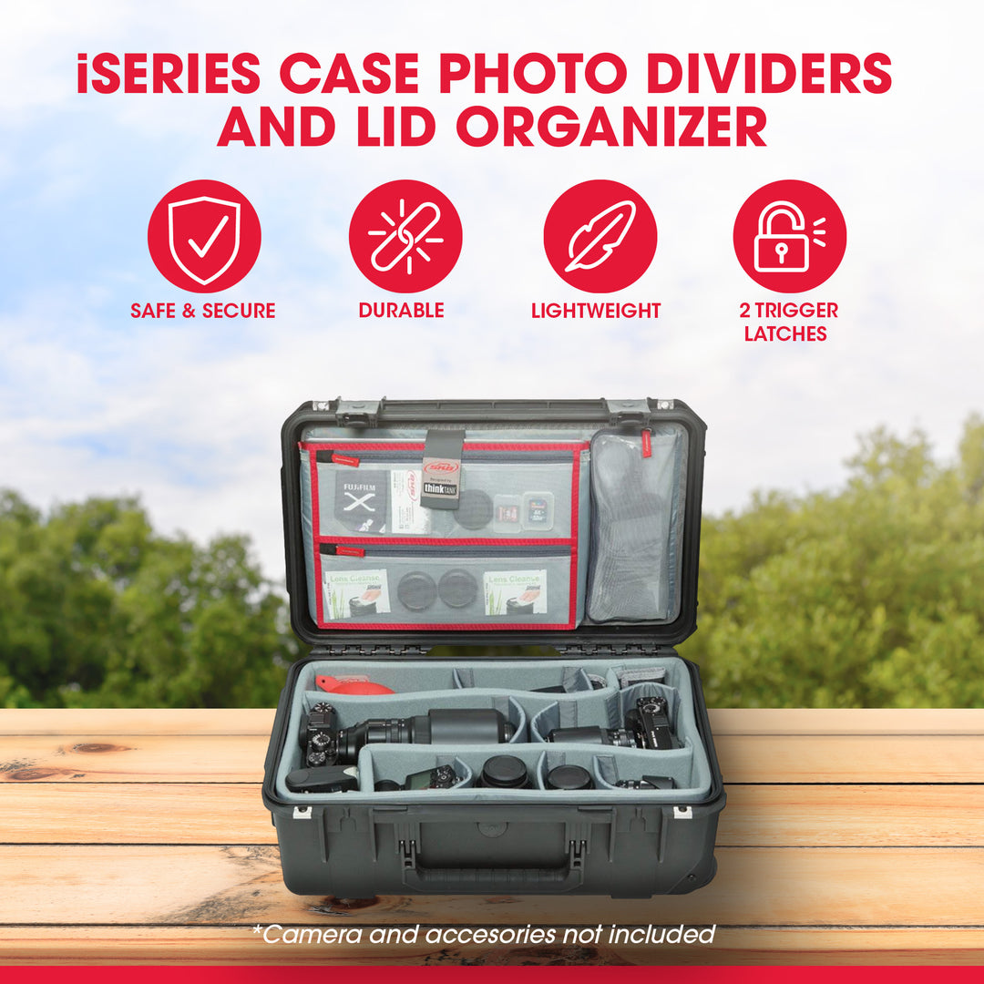 SKB Cases iSeries Case w/Think Tank Designed Photo Dividers and Lid Organizer