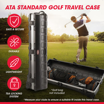 SKB Cases ATA Standard Hard Shell Golf Club & Bag Carrier (Open Box)