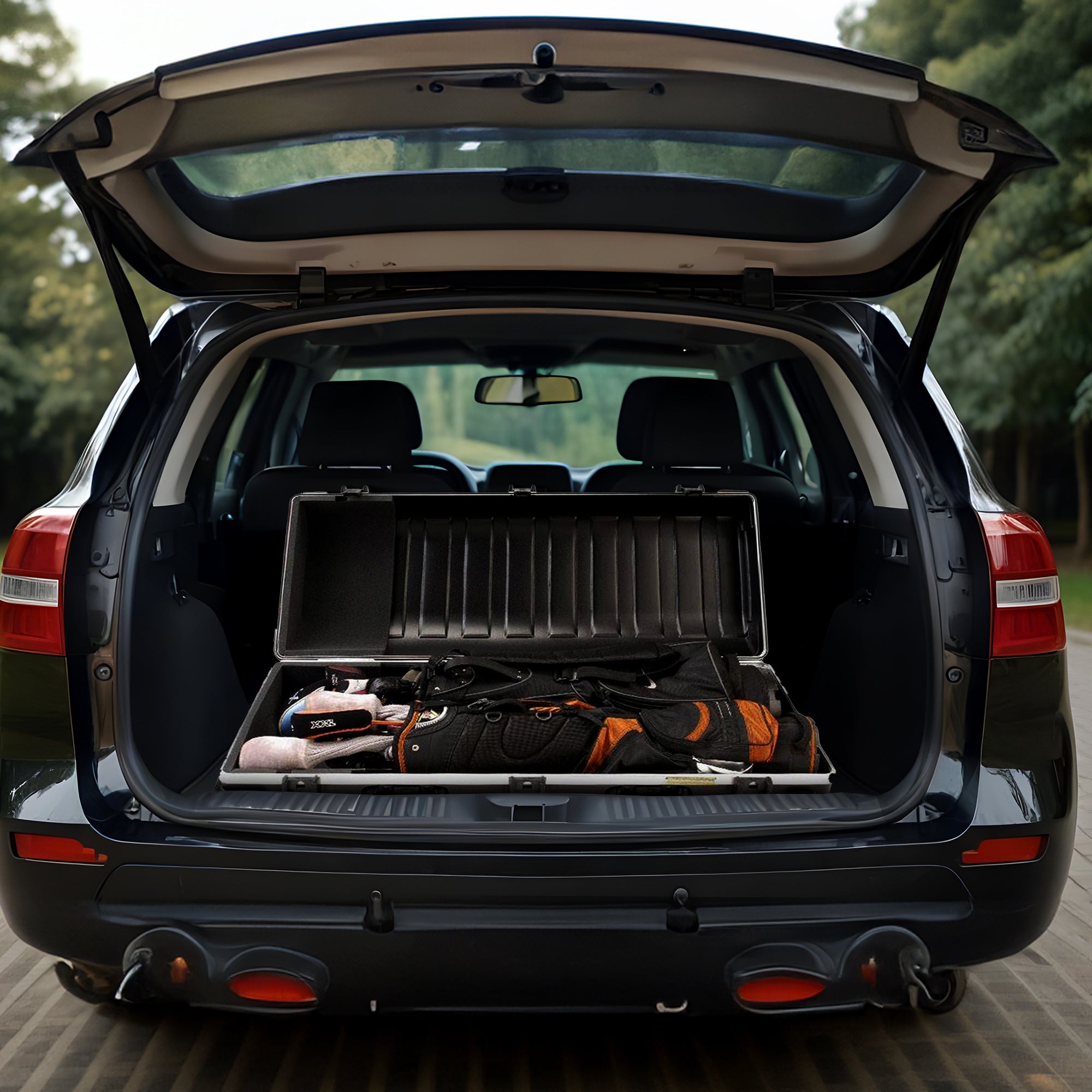 SKB Cases Double ATA Hard Plastic Storage Wheeled Golf Bag Travel Case (Used) - VMInnovations