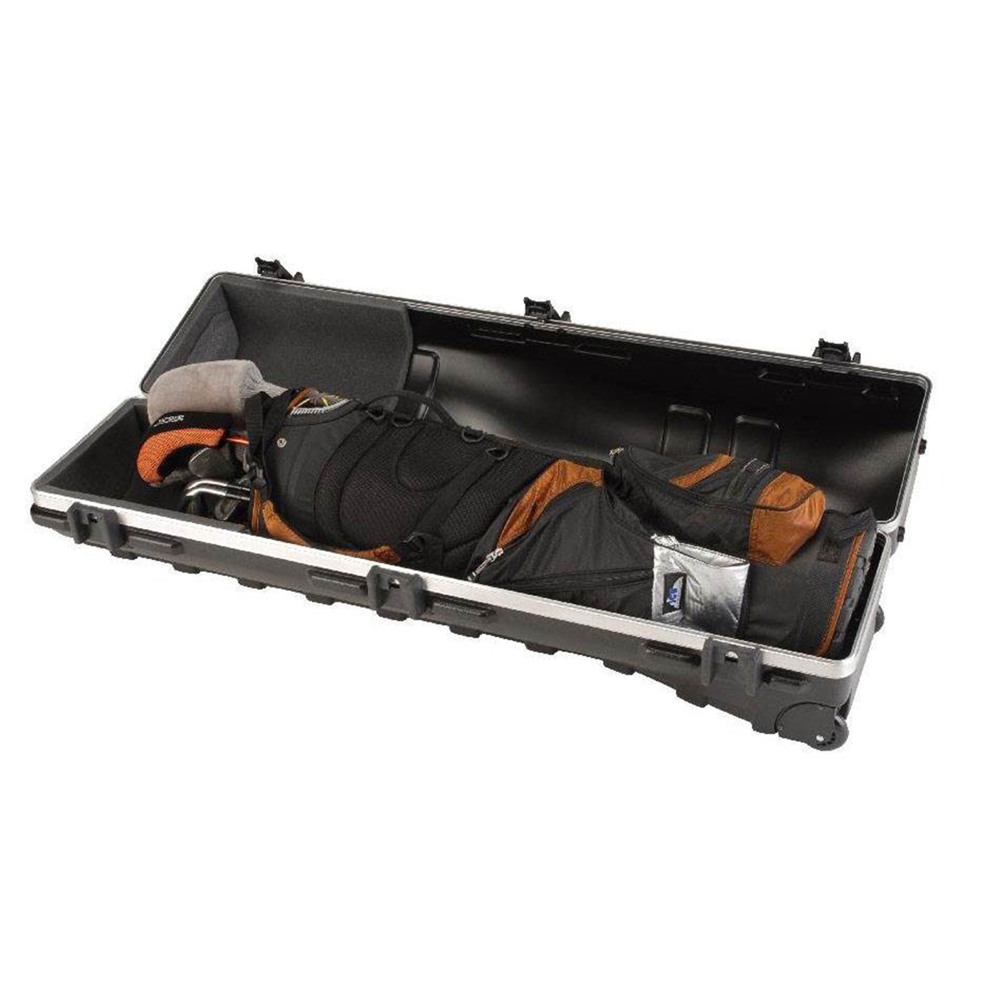 SKB Cases ATA Deluxe Standard Medium Hard Plastic Wheeled Golf Bag Travel Case