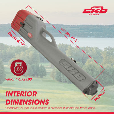 SKB Cases Hard Plastic Roto Sunday Golf Club Airline Travel Case (Open Box) - VMInnovations