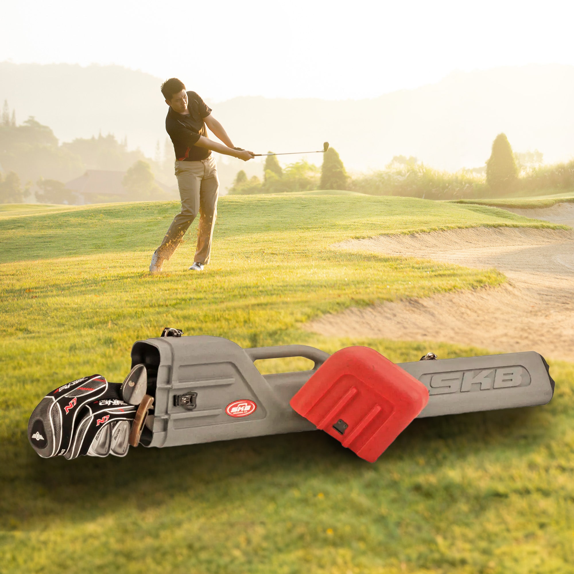 SKB Cases Hard Plastic Roto Sunday Golf Club Airline Travel Case (Open Box) - VMInnovations