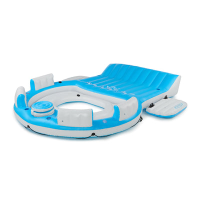 Intex Inflatable Splash N Chill Island Raft Float Lounger for Adults (Open Box)