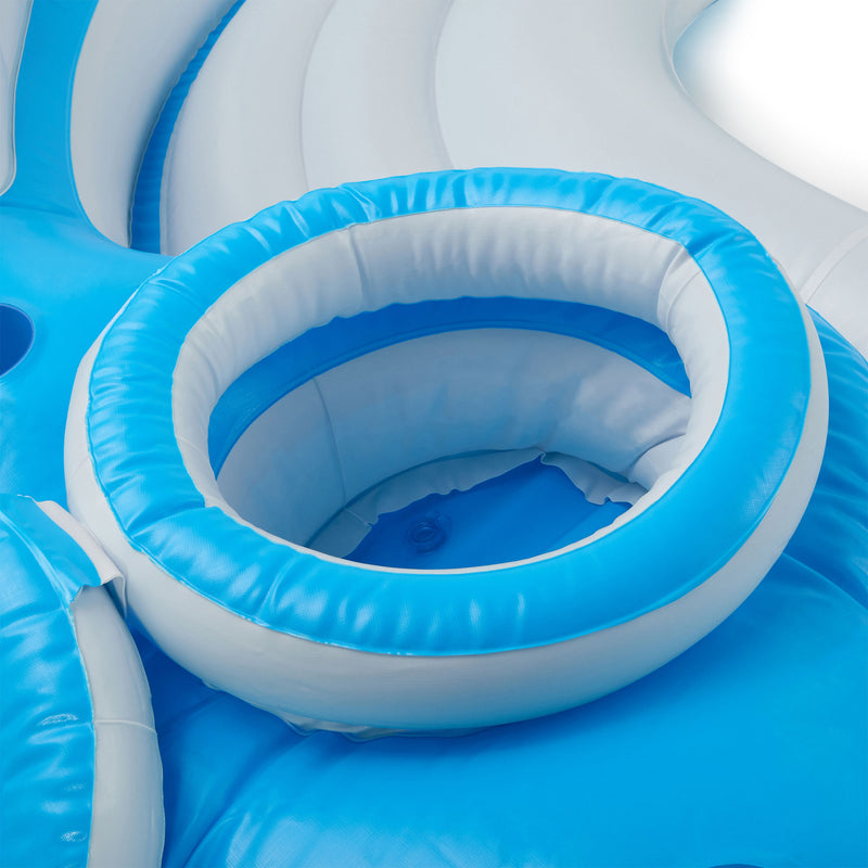 Intex 7-Person Inflatable Island Pool Lake Raft Lounger for Adults (2 Pack)