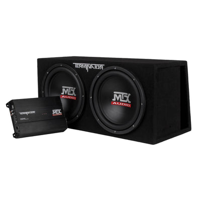 MTX 12-Inch 2000-Watt Dual Loaded Subwoofer Enclosure with Amplifier (Used) - VMInnovations