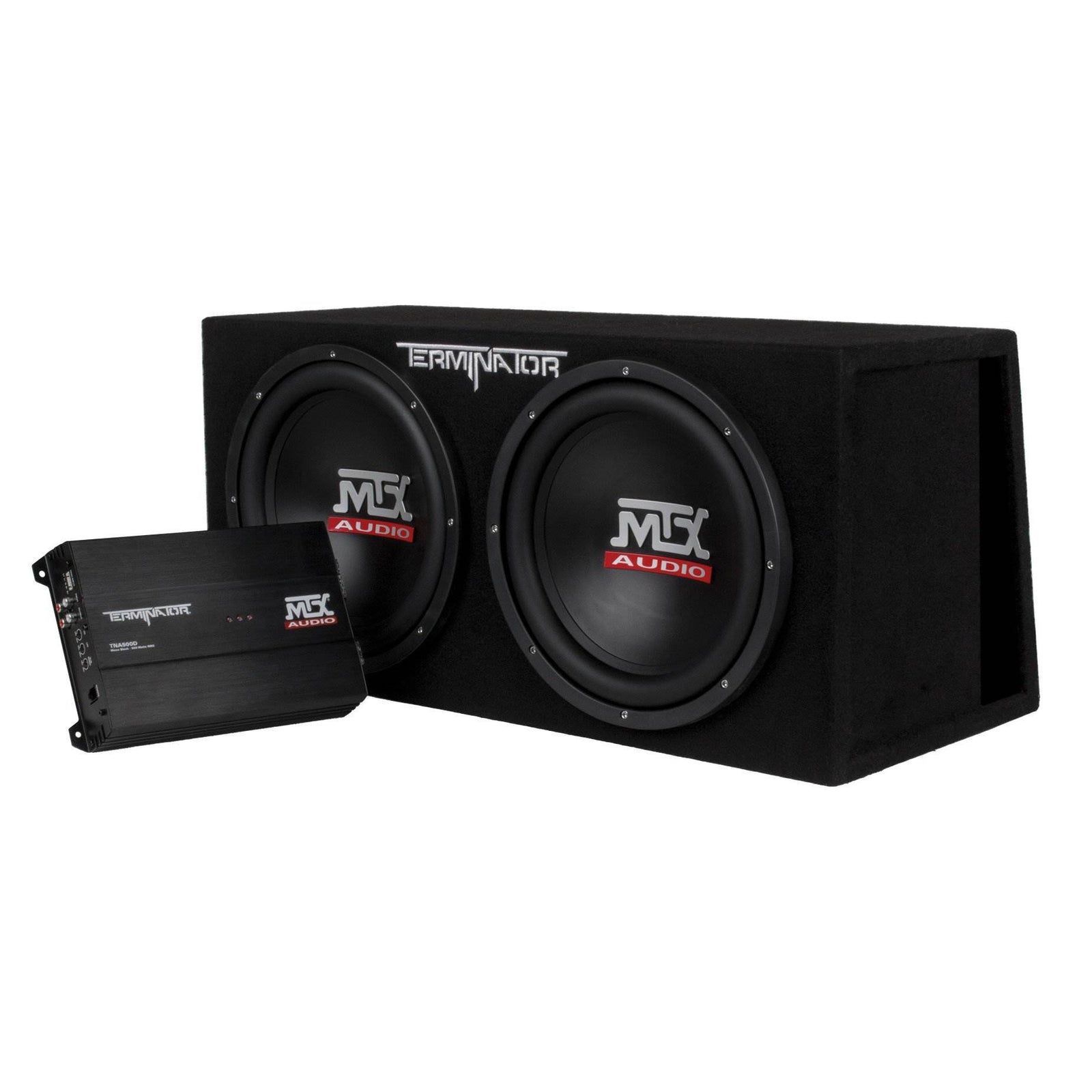 MTX 12-Inch 2000-Watt Dual Loaded Subwoofer Enclosure with Amplifier (Open Box) - VMInnovations