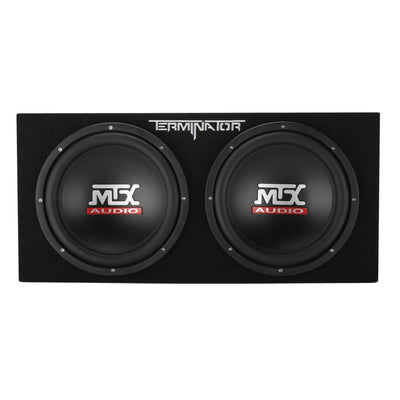 MTX TNP212DV 12-Inch 2000-Watt Dual Loaded Subwoofer Enclosure with Amplifier - VMInnovations