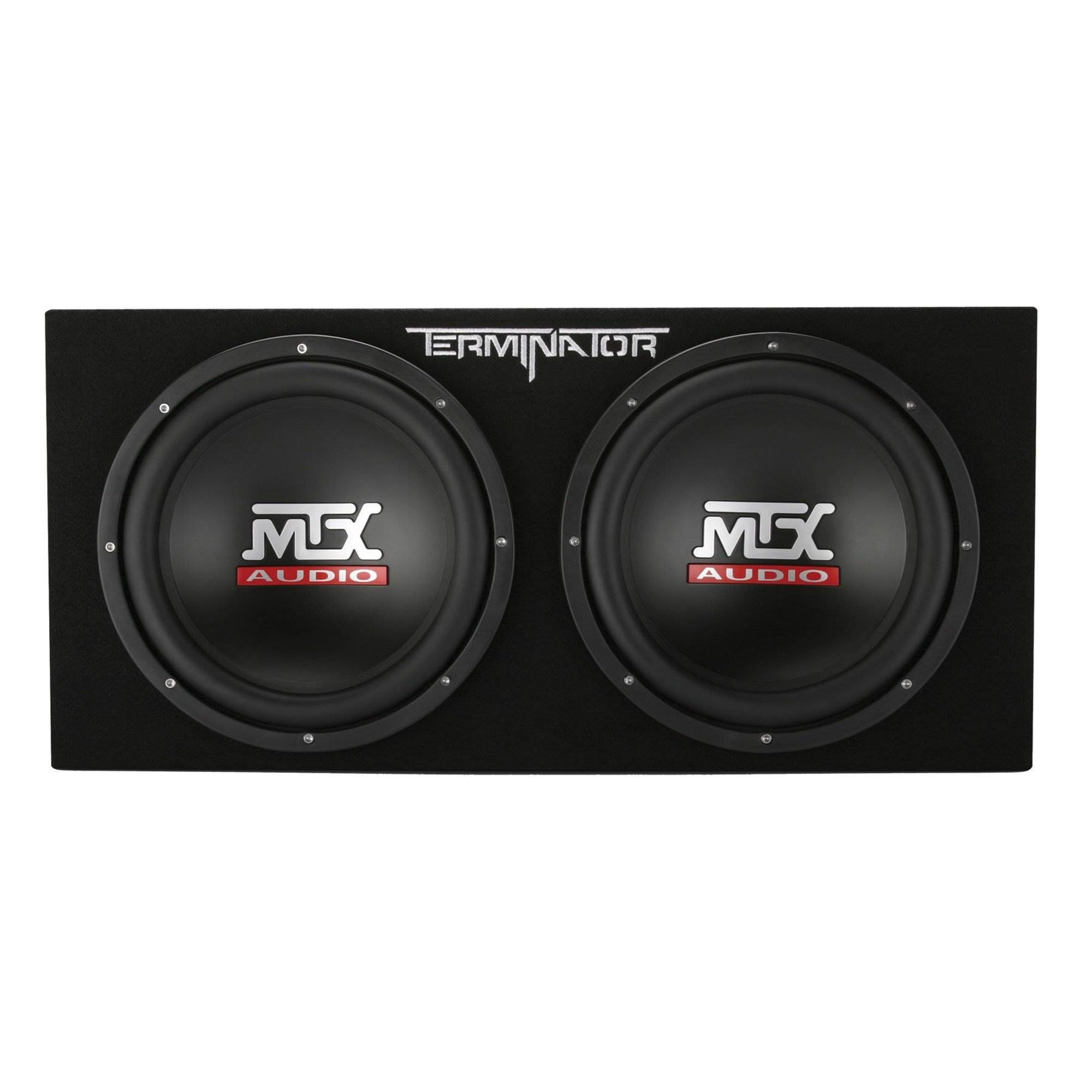 MTX 12" Subwoofer Enclosure and Amplifier with QPower Super Flex Wiring Amp Kit