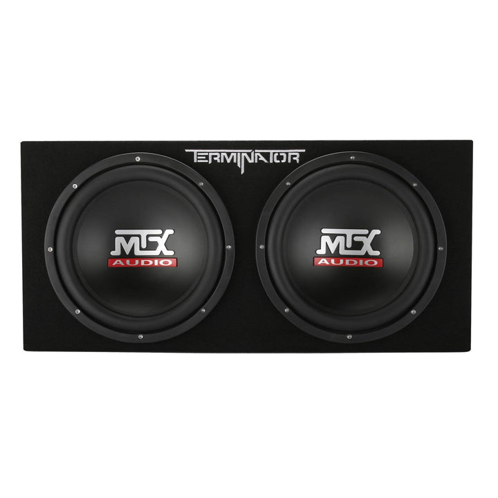 MTX 12-Inch 2000-Watt Dual Loaded Subwoofer Enclosure with Amplifier (Open Box) - VMInnovations