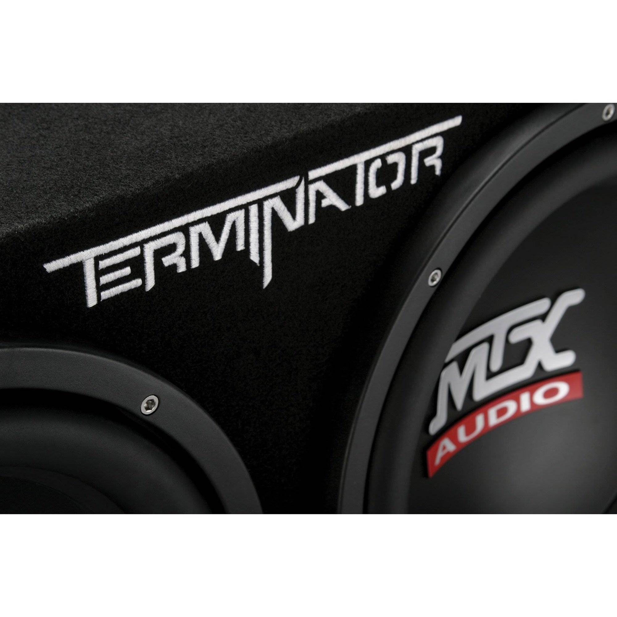 MTX 12" Subwoofer Enclosure and Amplifier with QPower Super Flex Wiring Amp Kit