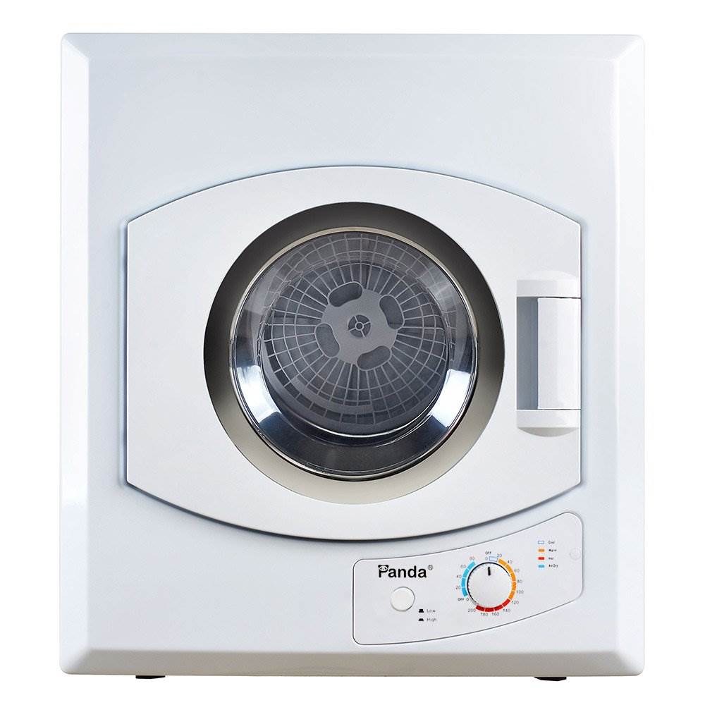 Panda 3.75 Cubic Ft Compact Laundry Front Load Electric Dryer, White (For Parts)