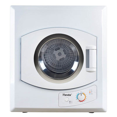 Panda 3.75 Cubic Ft Compact Laundry Front Load Electric Dryer, White (For Parts)