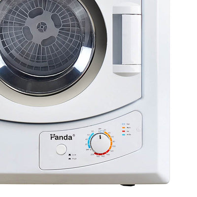 Panda 3.75 Cubic Ft Compact Laundry Front Load Electric Dryer, White (For Parts)