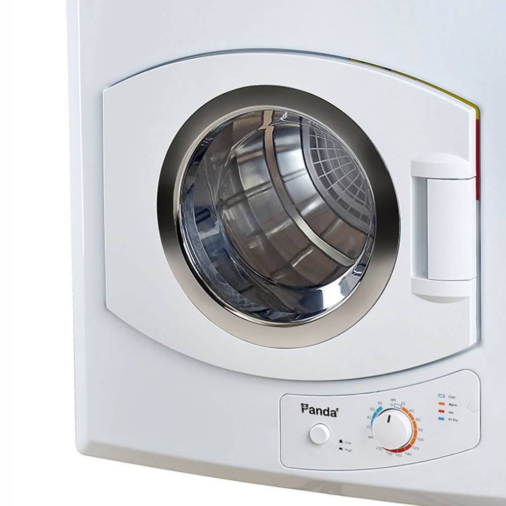 Panda 3.75 Cubic Ft Compact Laundry Front Load Electric Dryer, White (For Parts)