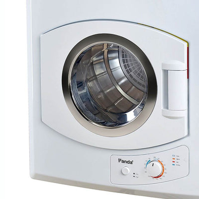 Panda 3.75 Cubic Ft Compact Laundry Front Load Electric Dryer, White (For Parts)
