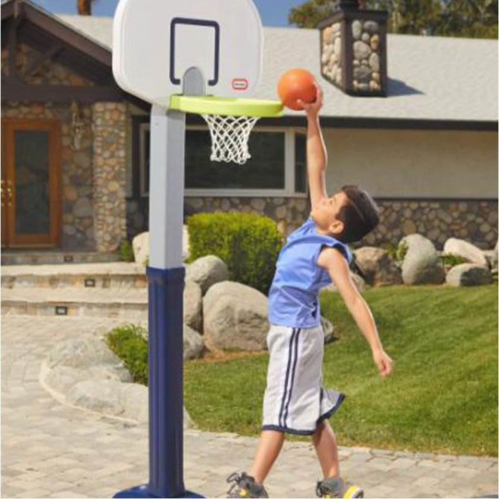 Little Tikes Adjust 'n Jam Pro Basketball Hoop Toy with Weighted Base (Open Box)