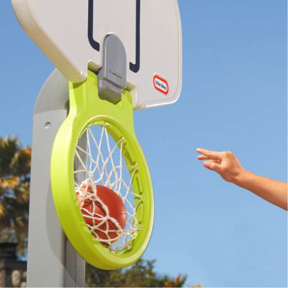 Little Tikes Adjust 'n Jam Pro Basketball Hoop Toy with Weighted Base (Open Box)