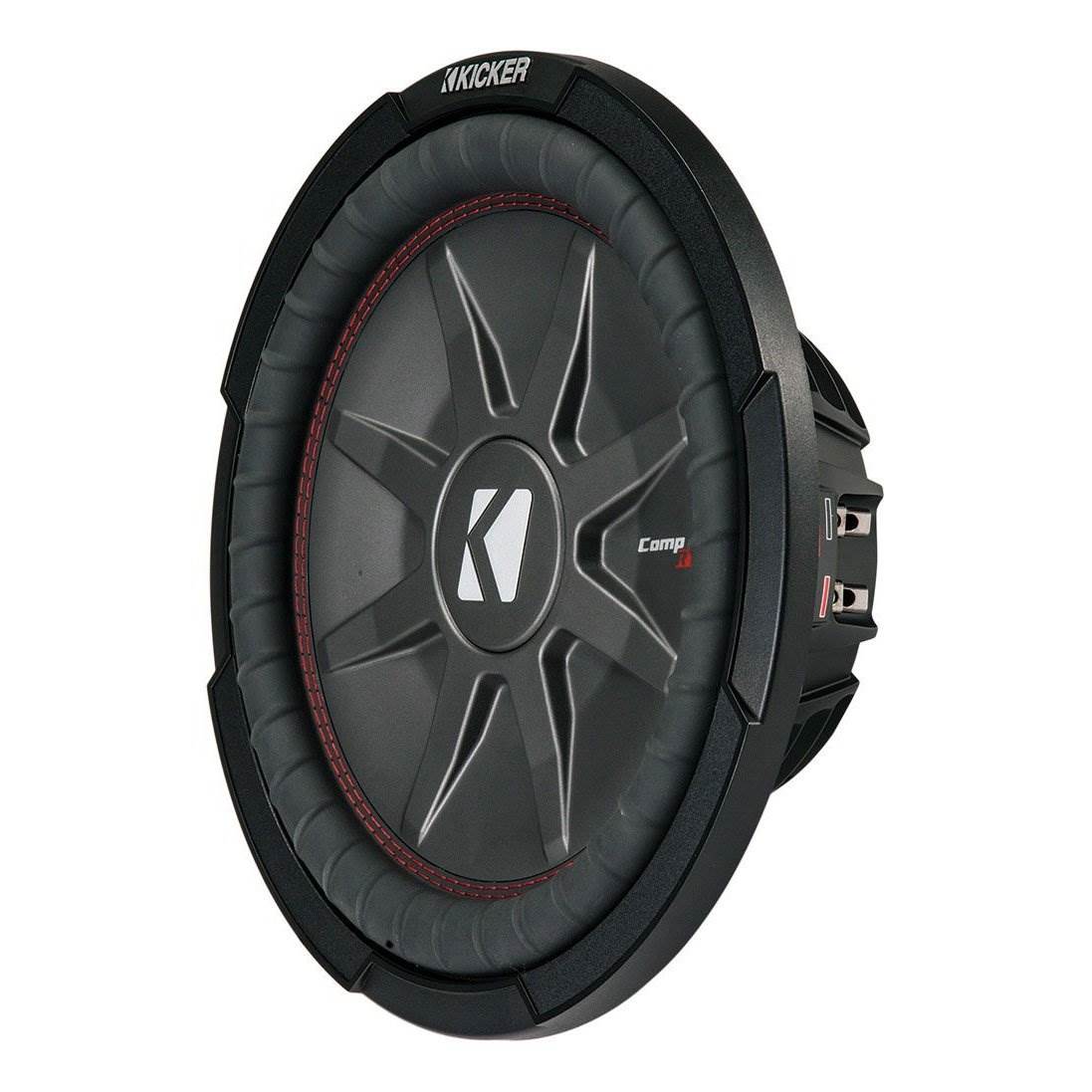Kicker CompRT Single 12 Inch 1000 Watt Max Dual 2 Ohm Shallow Slim Car Subwoofer