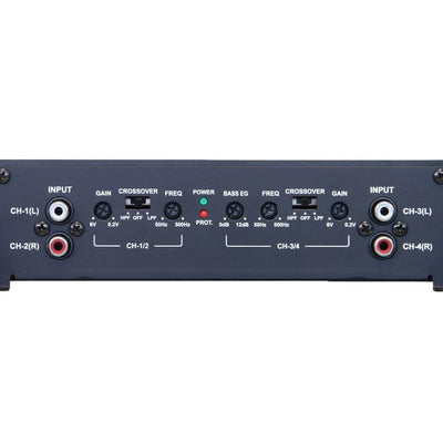 Alpine 600 Watt Max 4 Channel Bass EQ Class A/B Car Audio Amplifier (Open Box)