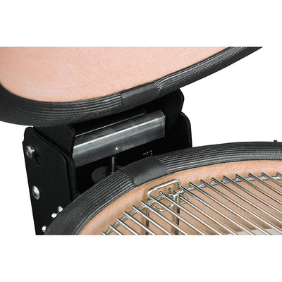 Kamado Joe Classic II 18 Inch Ceramic Outdoor Grill with Cast Iron Cart & Wheels