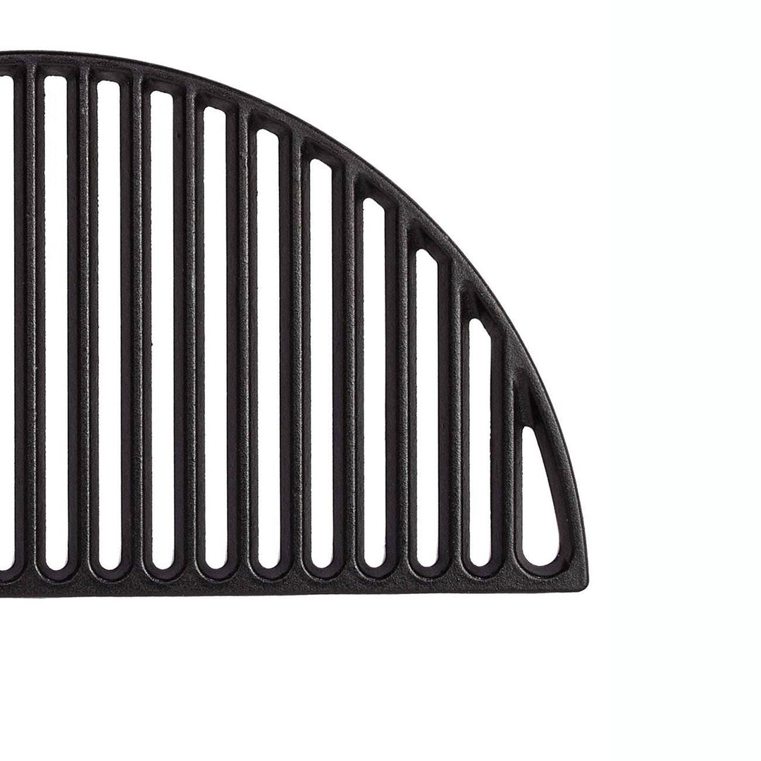 Kamado Joe Big Joe Half Moon Cast Iron Grill Grate Cooking Rack, Black(Open Box) - VMInnovations