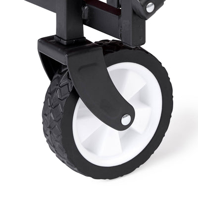 Seina Steel Compact Collapsible Folding Outdoor Portable Utility Cart in Red - VMInnovations