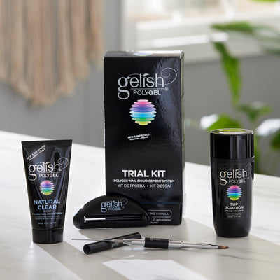 Gelish Professional PolyGel Trial Kit & Terrific Trio Gel Polish Essentials Kit